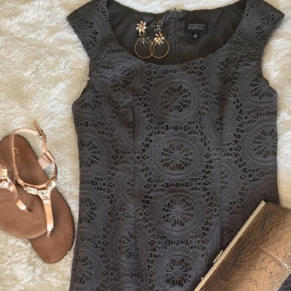 Adrianna Papell crochet dress